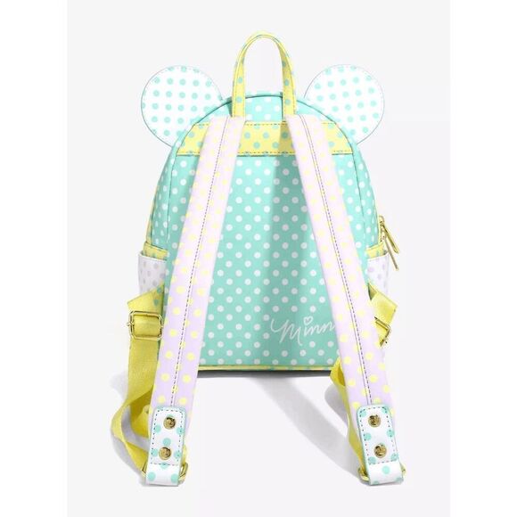 Loungefly Disney Minnie Mouse Pastel Polka Dot Mini Backpack